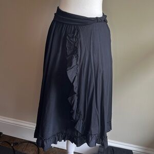 Magdelina Women’s Medium Elegant Black Maxi Skirt